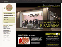 Tablet Screenshot of carniceriazuazu.com